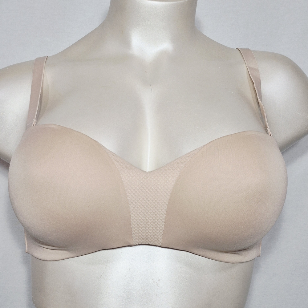 40C Maidenform SE0015 Self Expressions Wireless Strapless Bra Beige WITH STRAPS